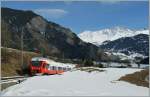 The M-O (TMR/Region Alps) local 26121 train from Le Chable to Martigny between Etiez and Sembrancher.