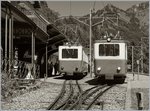 The Bhe 2/4 203 and 207 in Caux.