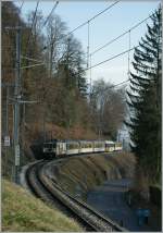MOB GDe 4/4 wiht a Local Train Service by Chamby.
21.03.2012