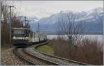 A MOB GDe 4/4 is comming up from Montreux with the MOB GoldenPass Classic Service.