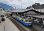 The MOB ABDe 8/8 4004 FRIBOURG in Montreux.