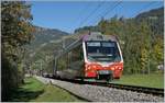 A MOB Be 4/4 local train to Rougemont between Gstaad and Saanen.