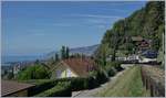 The MOB Belle Epoque train Service from Montreux to Zweisimmen near Chernex.