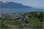 The MVR MOB ABeh 2/6 7504  VEVEY  on the way to Sonzier by Châtelaerd VD. 

10.05.2020