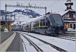 The GoldenPass Express GPX 4065 from Montreux to Interlaken Ost in Zweisimmen.