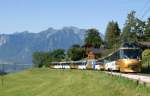 The  Golden Panoramic Express  from Montreux to Zweisimmen - (Interlaken) by Les Avants.