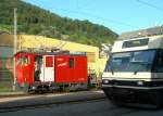 The old (but revised this year) HGe 2/2 n 2 in Blonay Station.
21.07.2009