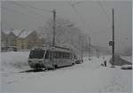 Winter in Blonay wiht the CEV Beh 2/4 72.