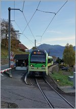 A new TPC (AOMC) local train Beh 2/6 makes a stop in Croix-du-Nant.
28.10.2016