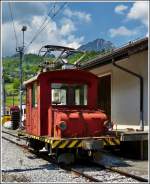The little shunter engine Te 2/2 N 12 photographed in Montbovon on May 28th, 2012.