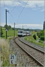 A TPF/ex GFM local train will be arriving at Murten.
25.06.2011