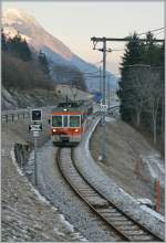 TPF/GFM local train in the Vally by Montbovon.