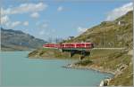RhB Allegra with the local train 1637 between Bernina Ospizio and Alp Grm by the Lago Bianco. 10.09.2011
