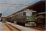 The green Rhb Ge 6/6 706 in Chur.
20.08.1984