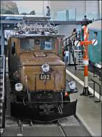 The RhB Ge 6/6 I N 402 photographed in the museum of transport in Luzern on September 12th, 2012.