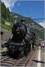 The SBB C 5/6 2978  The Elephant  in Göschenen (Gotthard Line). 28.07.2016
