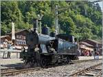 Swiss Steam Days Brienz 2018 - As part of the Swiss Steam Days Brienz 2018, the SBB (Brünig) G 3/4 208 from 1913 is parked in the Brienz train station. The elegant steam locomotive belongs to the BDB Ballenberg Dampfbahn. 

June 30, 2018