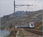 The last TGV Lyria Service from Paris to Brig by St Saphorin.