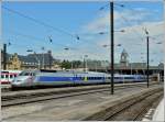 tgv-atlantique-reseau A TGV Atlantique /R�seau unit id leaving the station of Metz on June 22nd, 2008.