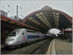 TGV POS The TGV POS unit 4410 is waiting for passengers in Strasbourg on October 29th, 2011.