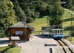 tpc--asd-aigle-le-sepey-les-diablerets An ASD local train service on the Vers-L'Eglise Station. 
23.09.2008