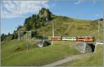 A BVB local train goes from The Col-de -Bretaye down ...