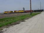 Union Pacific UP 5988 & 5561 on BNSF mainline near Middletown, Iowa.