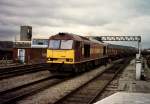 The EW&S 60 040 with a cargo train in Cardiff. 
November 2000
(scanned analog photo) 