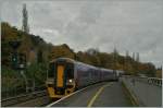 The 158 954 to Brighton is arriving at Bath (Spa).