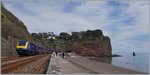 The Great Western Railway HST 125 Class 43 on the way to London near Teignmouth.