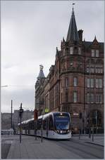 A Edinburgh tram in the St Andrew Square.