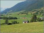 various A MGB train is running through the Rh�ne valley (Upper-Goms) on August 4th, 2007.