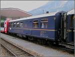 wagons RhB wagon WR 3811 pictured at Disentis/Must�r on August 7th, 2007.