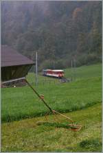 zb-zentralbahn-brunig zb / LSE IR on the way to Engelberg by Obermatt. 
18.10.2010