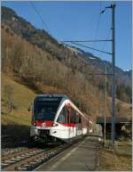 zb-zentralbahn-brunig A 'Spatz' on the small Station of Eblingen. 05.02.2011