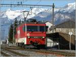 zb-zentralbahn-brunig 'zb' HGe 101 961-1 in Meiringen.
05.02.2011