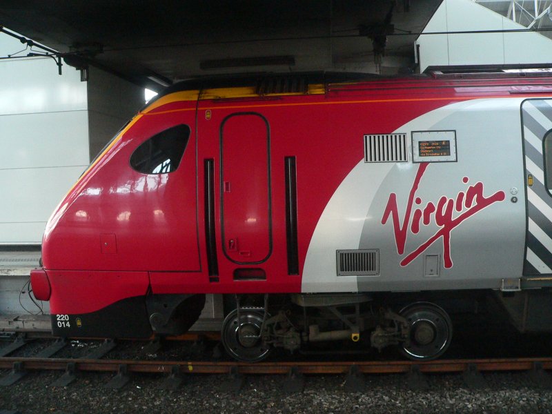 Side view of a Virgin Trains DMU. 2006 