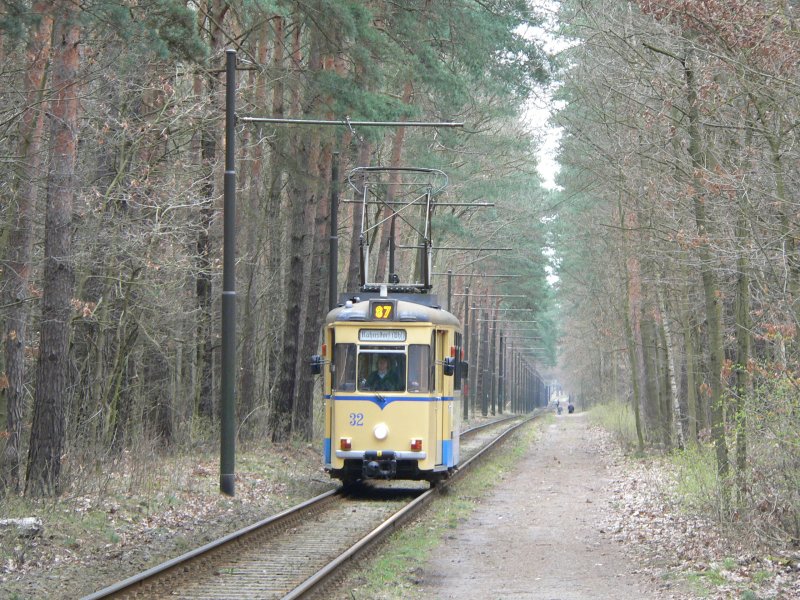 The Woltersdorfer Stra�enbahn is using this historical vehicles, built in