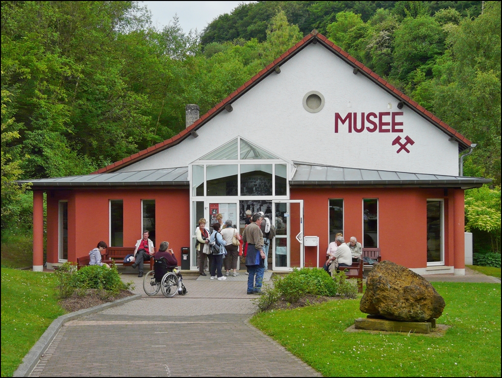 . The entrance to the National Mining Museum in Rumelange pictured on May 21st, 2009.