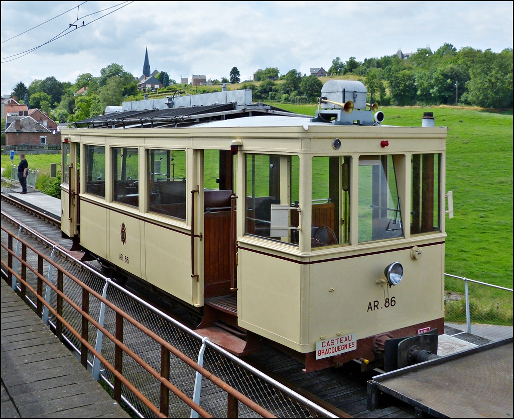 . The heritage AR (Autorail) 86 pictured near Lobbes out of a special train on June 23rd, 2012.