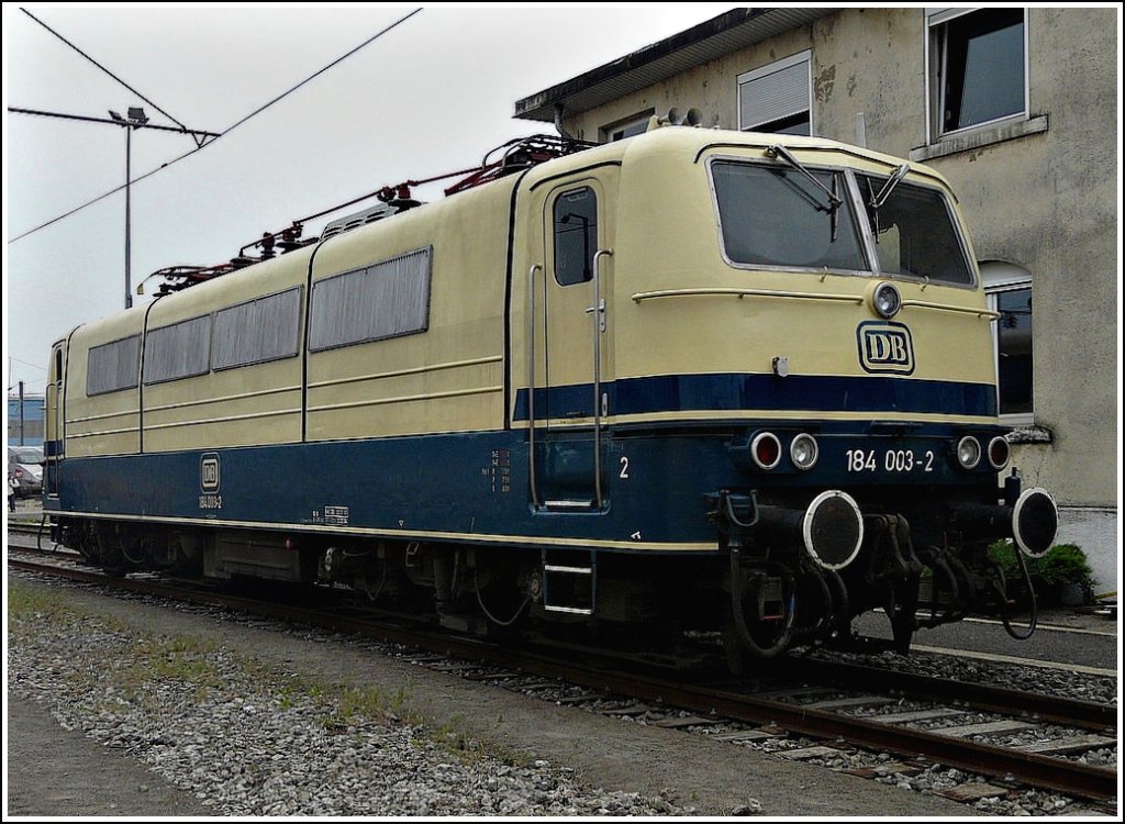 184 003-2 pictured in Luxembourg City on Ma 9th, 2009. 