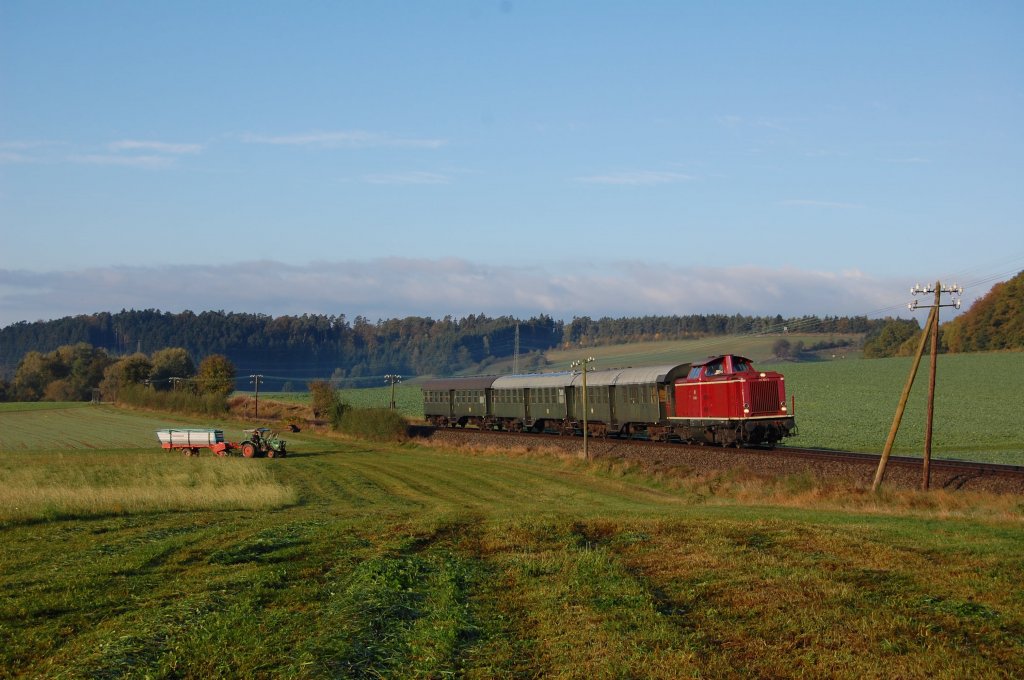 212 309 on 18.10.2009 with special train near Wiesenfeld