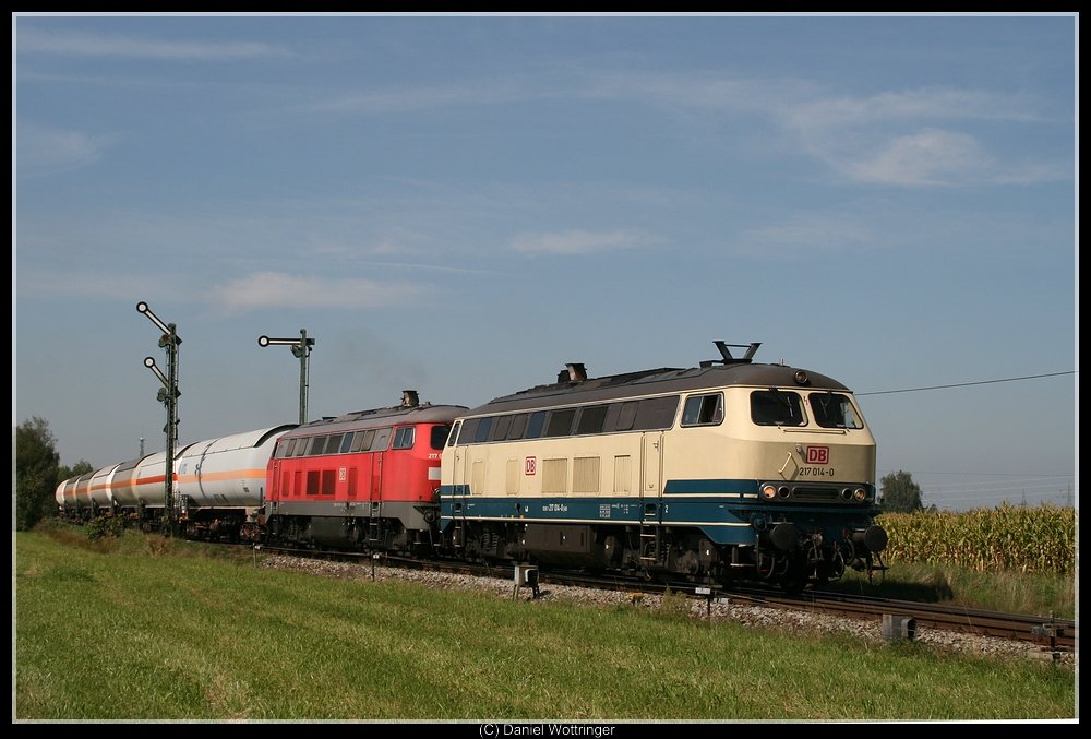 217 014 in Pirach. 9th september 2009.