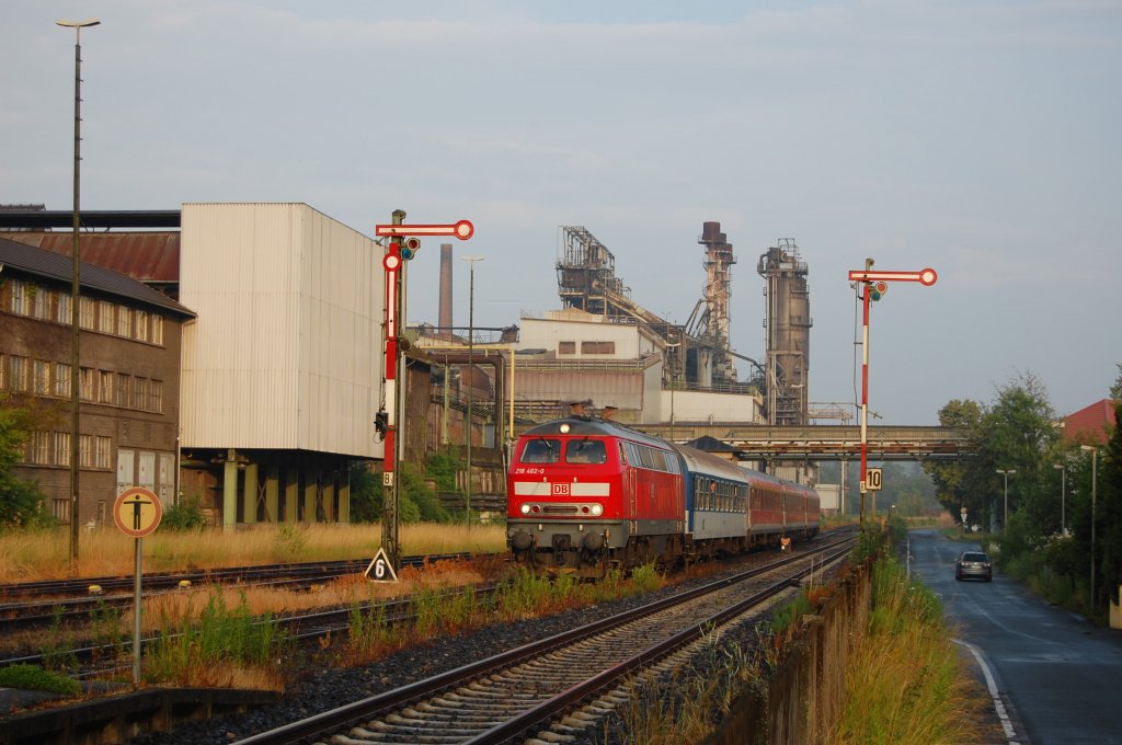 218 462 on 27.06.2009 with RE 351  Jan Hus  in Sulzbach-Rosenberg-Htte