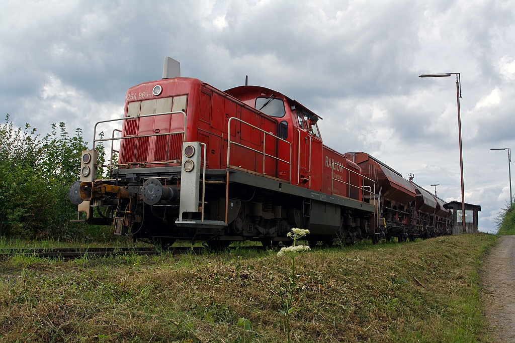 294 865-8 (V90 repowers) DB Schenker on 16.08.2011 in Kreuztal. 