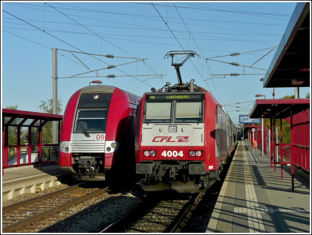 4004 and Z 2209 are meeting in Rodange on October 1st, 2011.