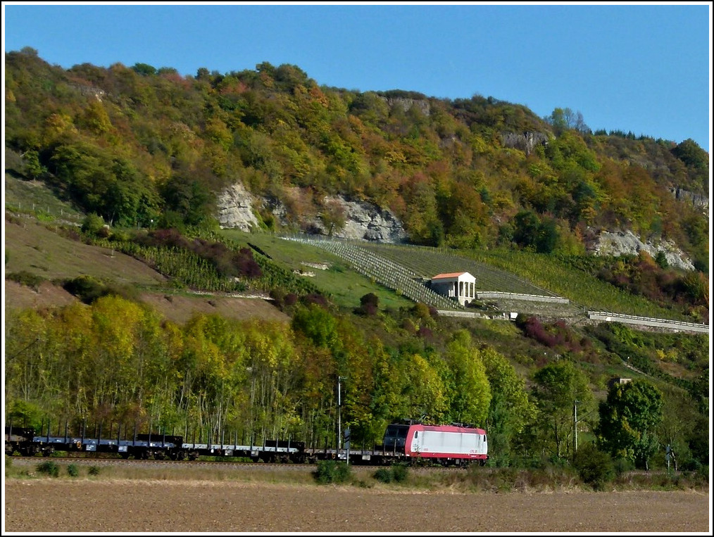 4006 is hauling a freight train between Wasserbillig and Igel on October 16th, 2011. 