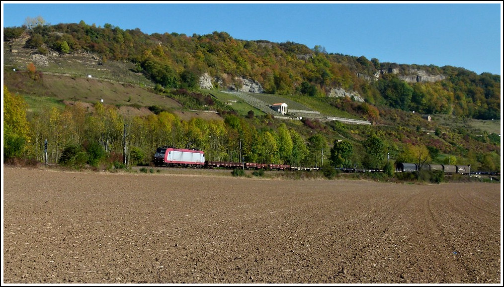 4011 is hauling a goods train between Igel and Wasserbillig on October 16th, 2011.