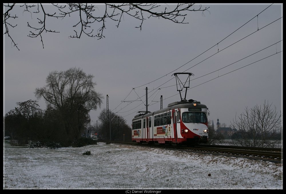 4104 near Seckenheim OEG Bahnhof.