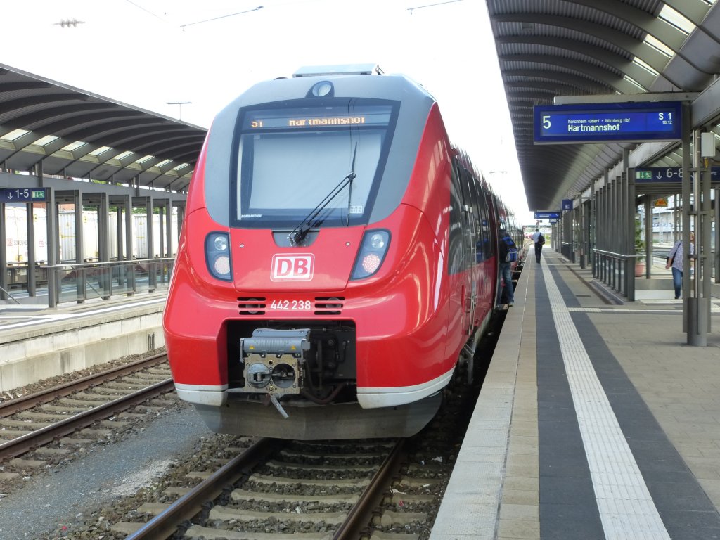 442 238 is standing in Bamberg on June 23th 2013.